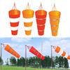 60/80/100Cm Windsock Outdoor Wind Direction Measurement Reflective Belt Rip-Stop Weather Vane For Airport Aviation Garden Farm