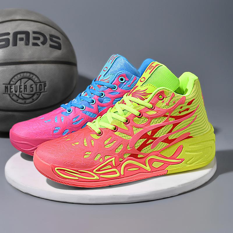 Amazon Xiyin mandarin duck basketball shoes men's and women's combat boots high-top student adult sports shoes cement floor sneakers