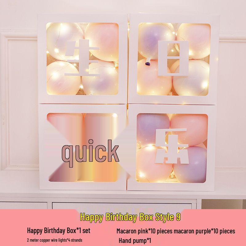 Luminous Happy Birthday Balloons for Adult & Baby Parties - Boys & Girls First Birthday Decoration