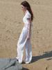 ETMON Crinkle Summer Pants, White