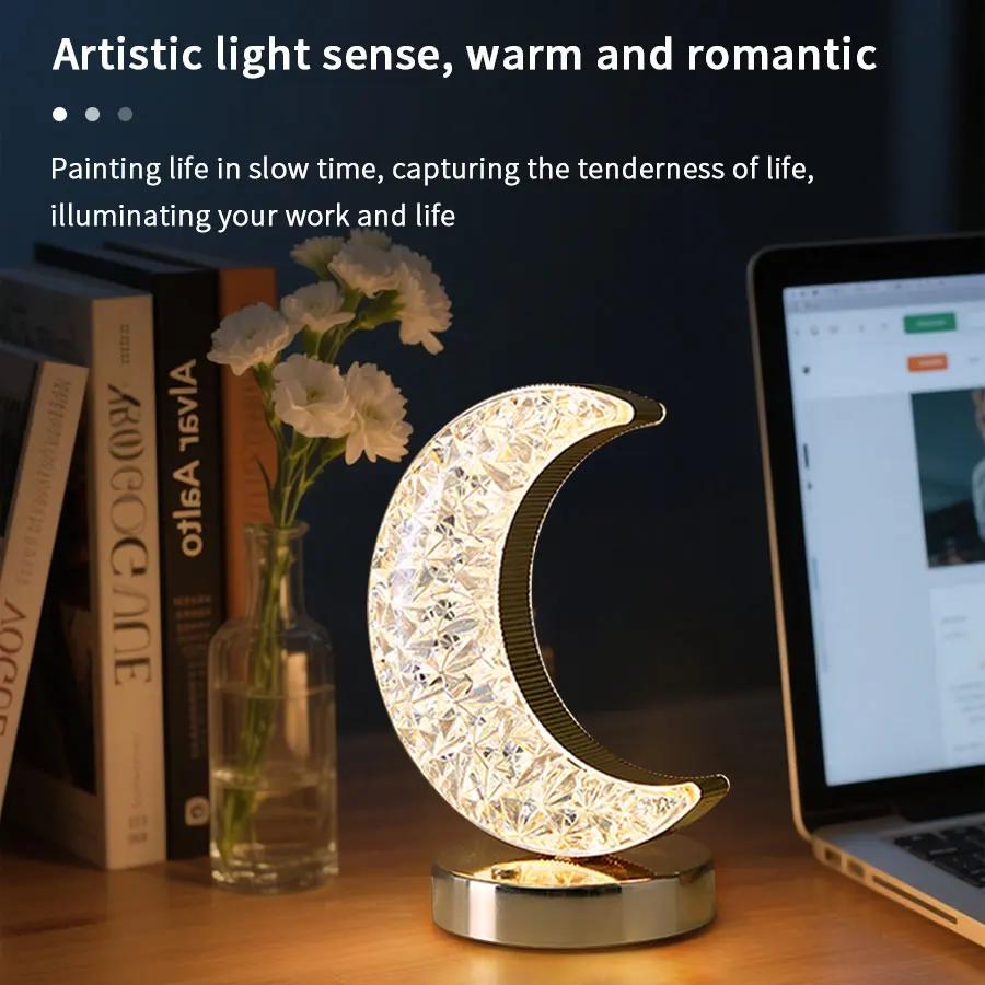 Led Moon Star Tree Topper Light Decorative Night Light With Multiple Lighting Modes Christmas Tree Lamps Ornament For Festivals