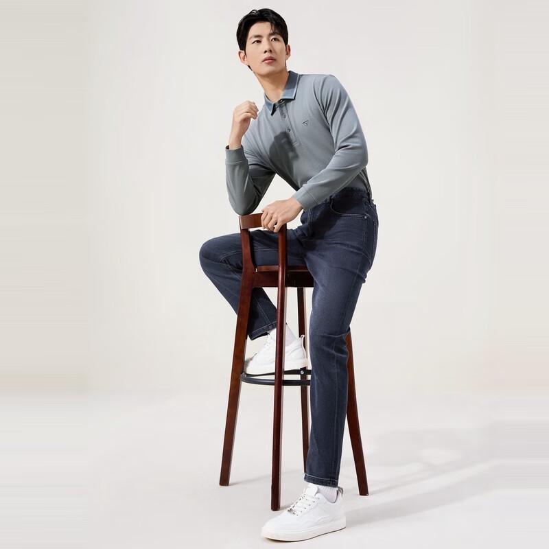 Septwolves Carbon-Energy Thermal Straight-Leg Men's Jeans