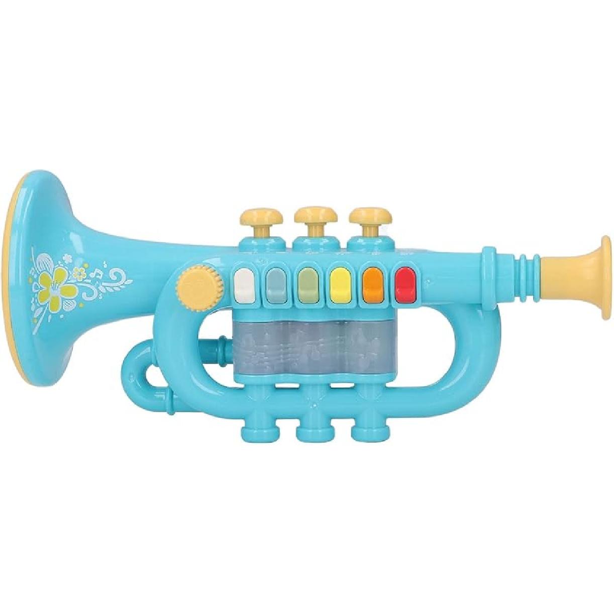 Musical Instruments, Kid Trumpet Children Preschool Music Toy for Boys and Girls(Blue)