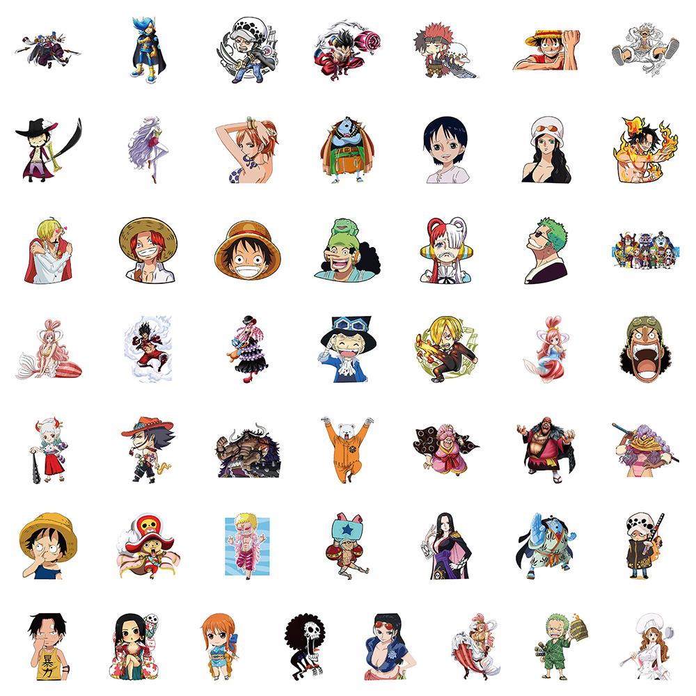 10/30/50pcs Cool Luffy Zoro Cartoon Stickers ONE PIECE Decals DIY Notebook Diary Stationery Waterproof Classic Anime Sticker Toy