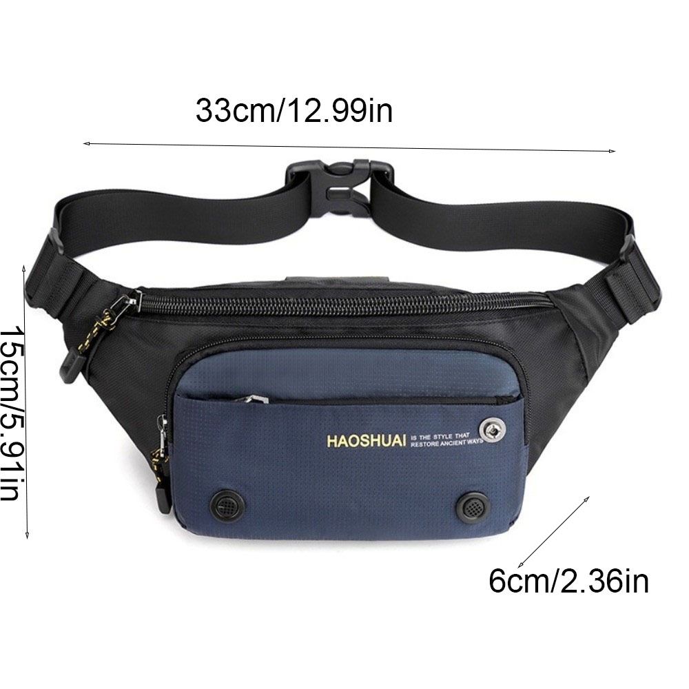 Multi-functional Men Waist Bag Multi-pocket Chest Bag Versatile Sports Fanny Pack  Climb