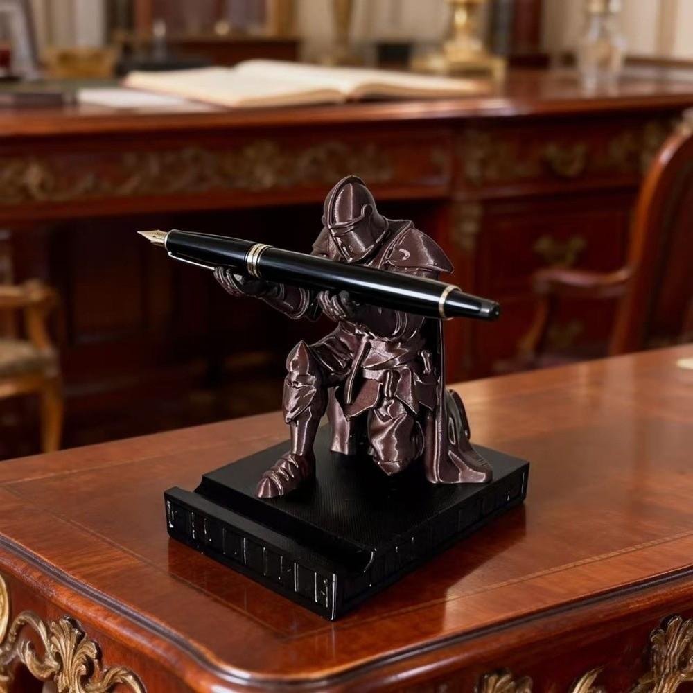 Decorations 3D Printing Knight Ornaments Funny Pen Holder Knight Decoration  Desk Decoration