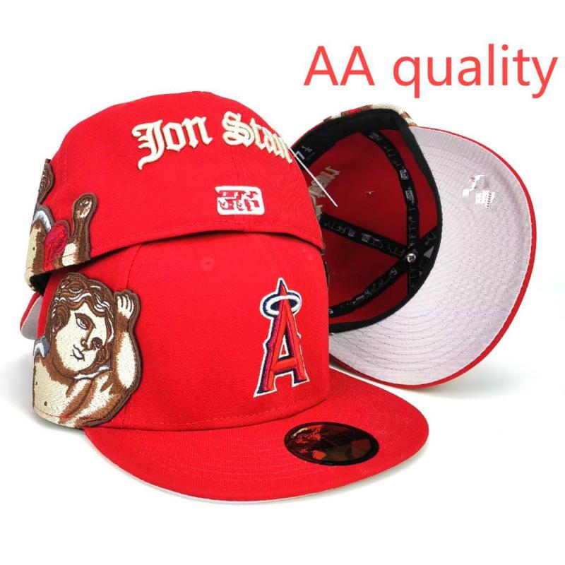 AA Fitteds Caps Jon Stan Angel Flying Baseball Cap 3D Embroidery Fit Cap Size Cap