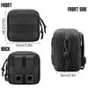 1Pcs Small Tactical Pouch Micro Utility Pouch Removable Clear ID Pocket Mini Knife Compass Flashlight Card Storage Bag Belt