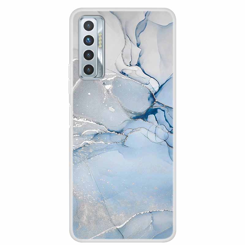 For Tecno Camon 17P Case Luxury Silicone TPU Soft Cover Phone Case For Tecno Camon 17 CG7 CG6 Coque Shockproof Marble Funda Capa