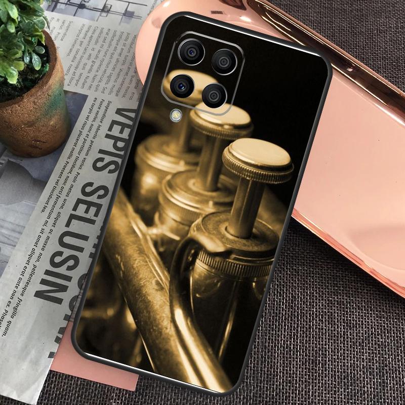 Piccolo Trumpet Brass Instruments For Samsung Galaxy M34 M54 M14 M53 M33 M13 M12 M32 M52 M20 M15 M55 M21 M51 M30s M31s Case