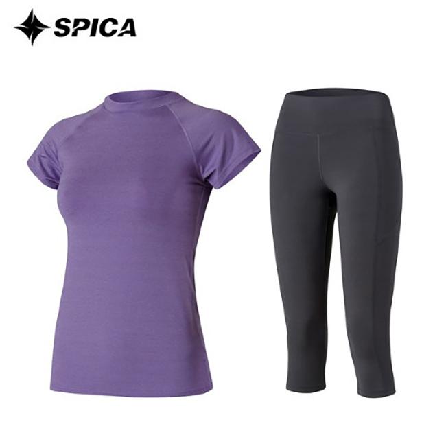Seupika Yoga Set T-Shirt Sleeveless Leggings Spa524709