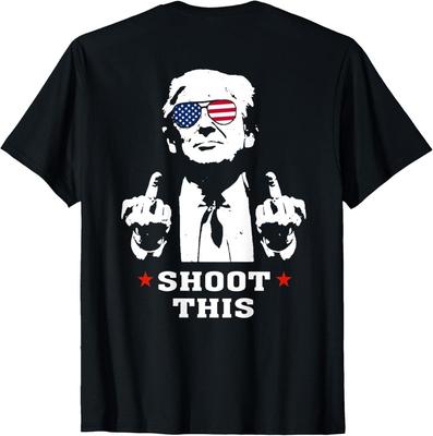 (ON BACK) Trump 2026 - Shoot This T-Shirt Unisex T-Shirt Graphic Tee