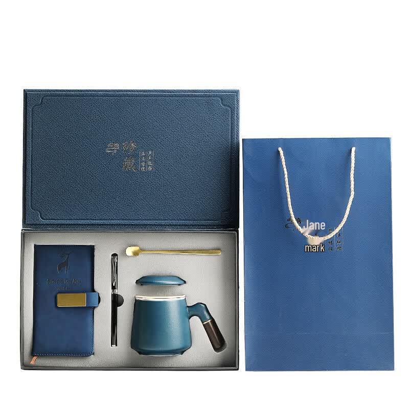 Business Gift Set with Ceramic Mug and Accessories