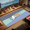 PandaBear Love Lace Solid Color Mouse Pad Large Gaming Table Cushion Non-slip Laptop Tablet Big Mousepad XXL Mat Mini PC Playmat With Lock edge