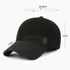 Winter Men's Baseball Cap Middle-Aged Thick Warm Ear Protection Cotton Cap Outdoor Cap for The Elderly Peak Cap