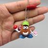 5pcs/set Anime Figures Mr.Potato Head Couple PVC Cute Model Keychain Pendant Collection Decor Ornaments Toy Gifts