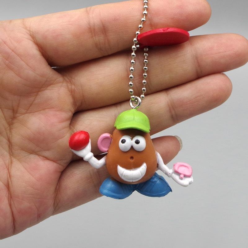 5pcs/set Anime Figures Mr.Potato Head Couple PVC Cute Model Keychain Pendant Collection Decor Ornaments Toy Gifts