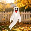 Party Atmosphere Props 44 Inch Halloween Hanging Ghost Windsock, White Flying Ghosts Flag Wind Scary Yard Socks for Tree, Outdoor Patio, Decor