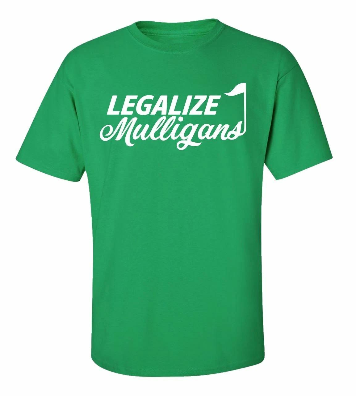Drôle Golf Légaliser Mulligans Adulte T-Shirt Manche Courte XL