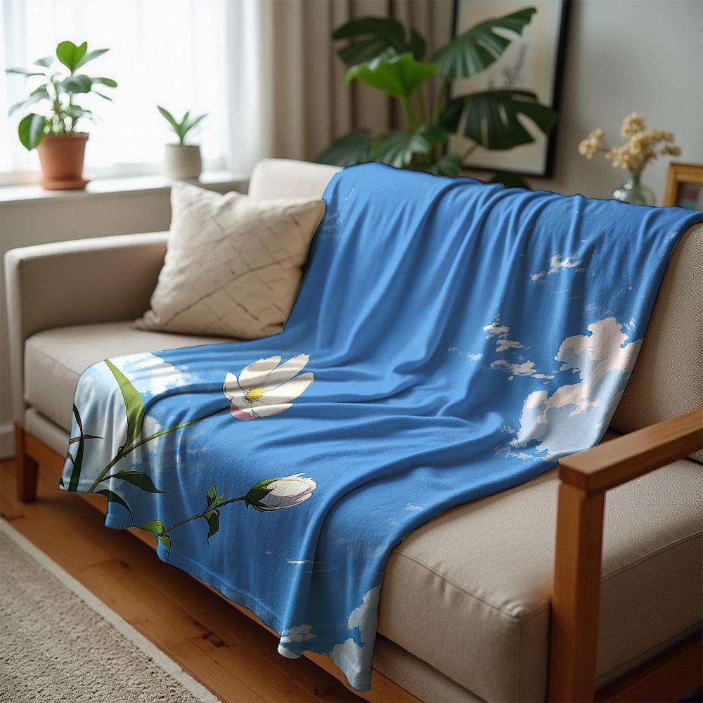 Frankenstein Hand Web Cartoon Anime Print Flannel Blanket Soft Warm Throw for Kids Bedroom Sofa Christmas Office Car