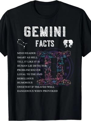 Plus Size Gemini Zodiac Sign  Facts Astrology T May June Birthday T-Shirt