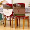 Christmas Chair Covers Santa Snowman Reindeer Cartoon Home Decor Festive Protectors
