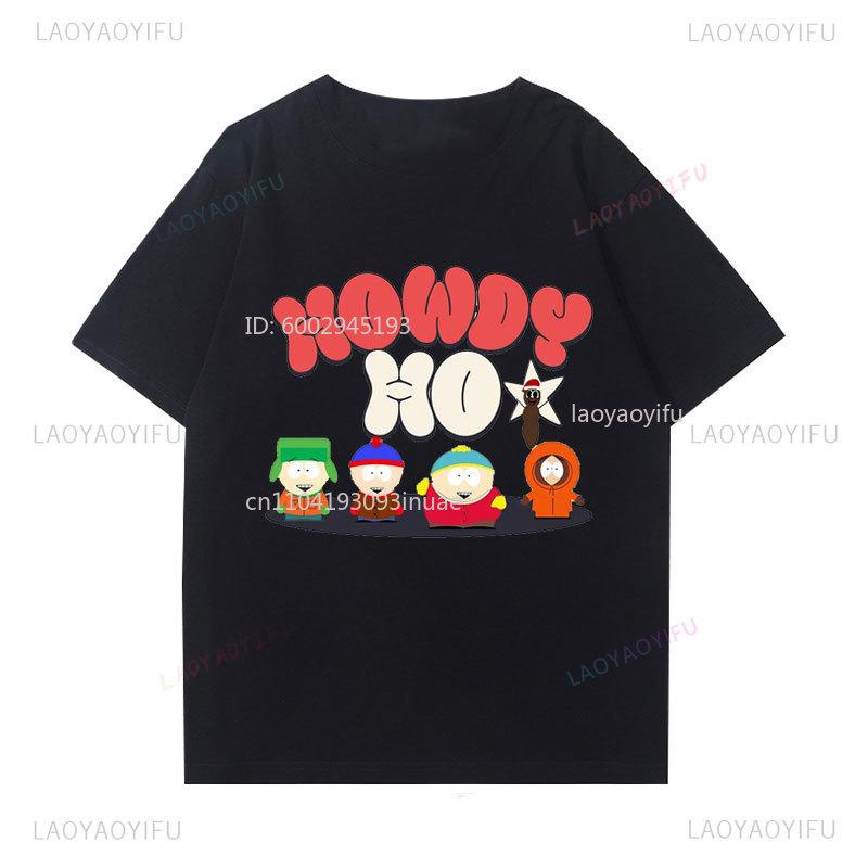 

Camiseta South Park Howdy Cartman Quotation Short Sleeve Funny Humor Cartoon Enthusiast Camisa Oneck Cotton Printed Summer Shirt S разноцветный