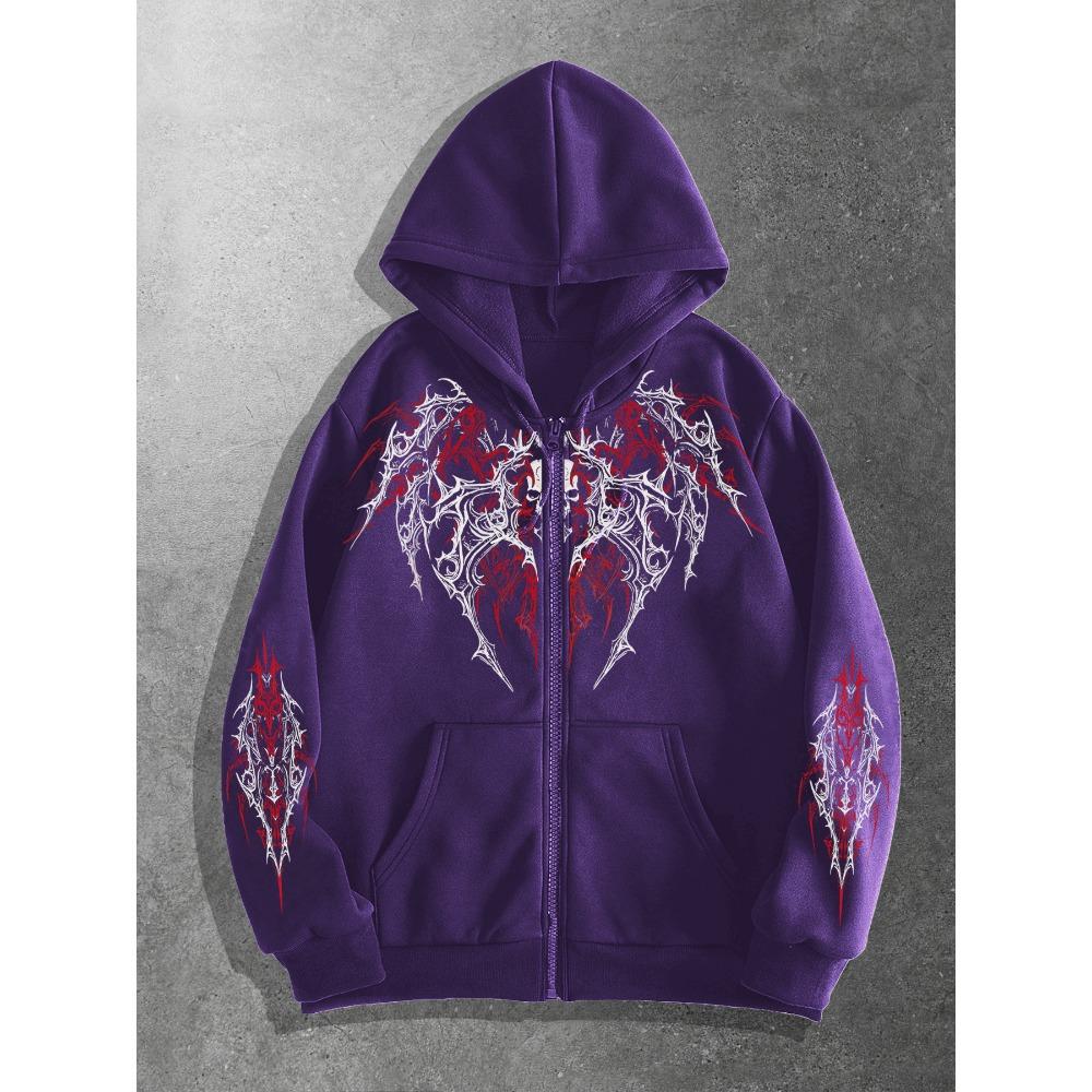 Felpa con cappuccio e zip College Special Brother Design Oscuro Stampa Originale, una Felpa con cappuccio e zip alla Moda Street Style Adatta per Occasioni Casual