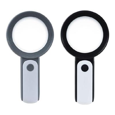 30x Magnifying Glasses with 18 LED Lights Cold and Warm Light  Reading Glass