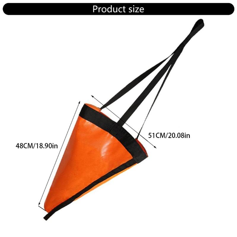 PVC Sea Anchors Marine Brake System Attachments Marine Kayak Drifts Rowing Boats Brake Anchors Drogues Drifting Brake Suit