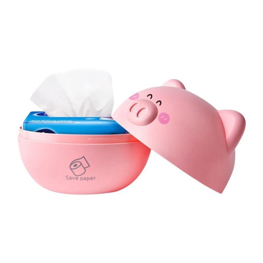 Plastic Bear Head Napkin Holder Waterproof Lovely Toilet Paper Box  Living Room