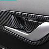 Abaiwai Car Inner Door Handle Bowl Panel 3d Trim Abs Carbon Fiber Parts For Hyundai Tucson Nx4    Hybrid N Line