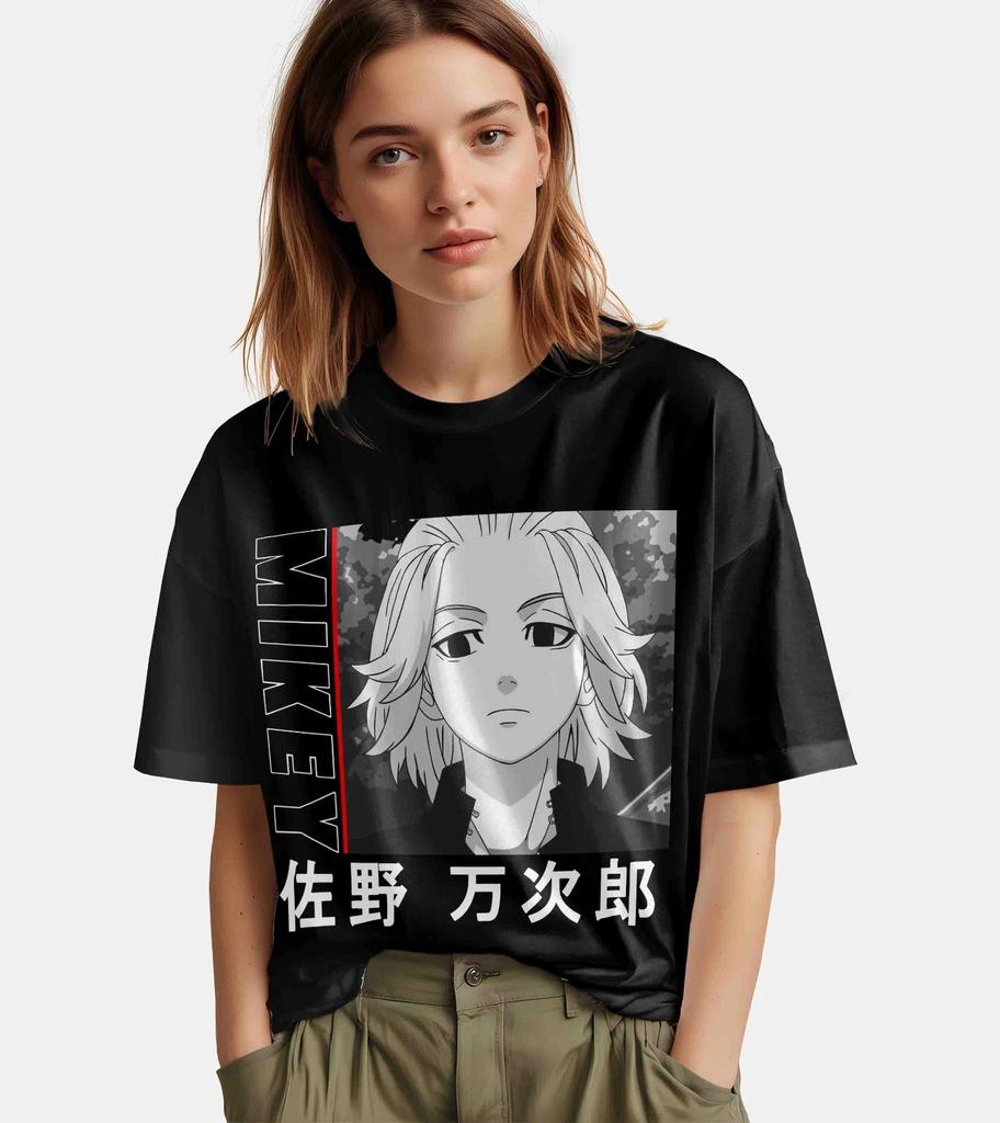 Maglietta Tokyo Avengers Manjiro Sano T-shirt per Uomo e Donna Estate Puro Cotone Comoda Larga Moda Top a Manica Corta