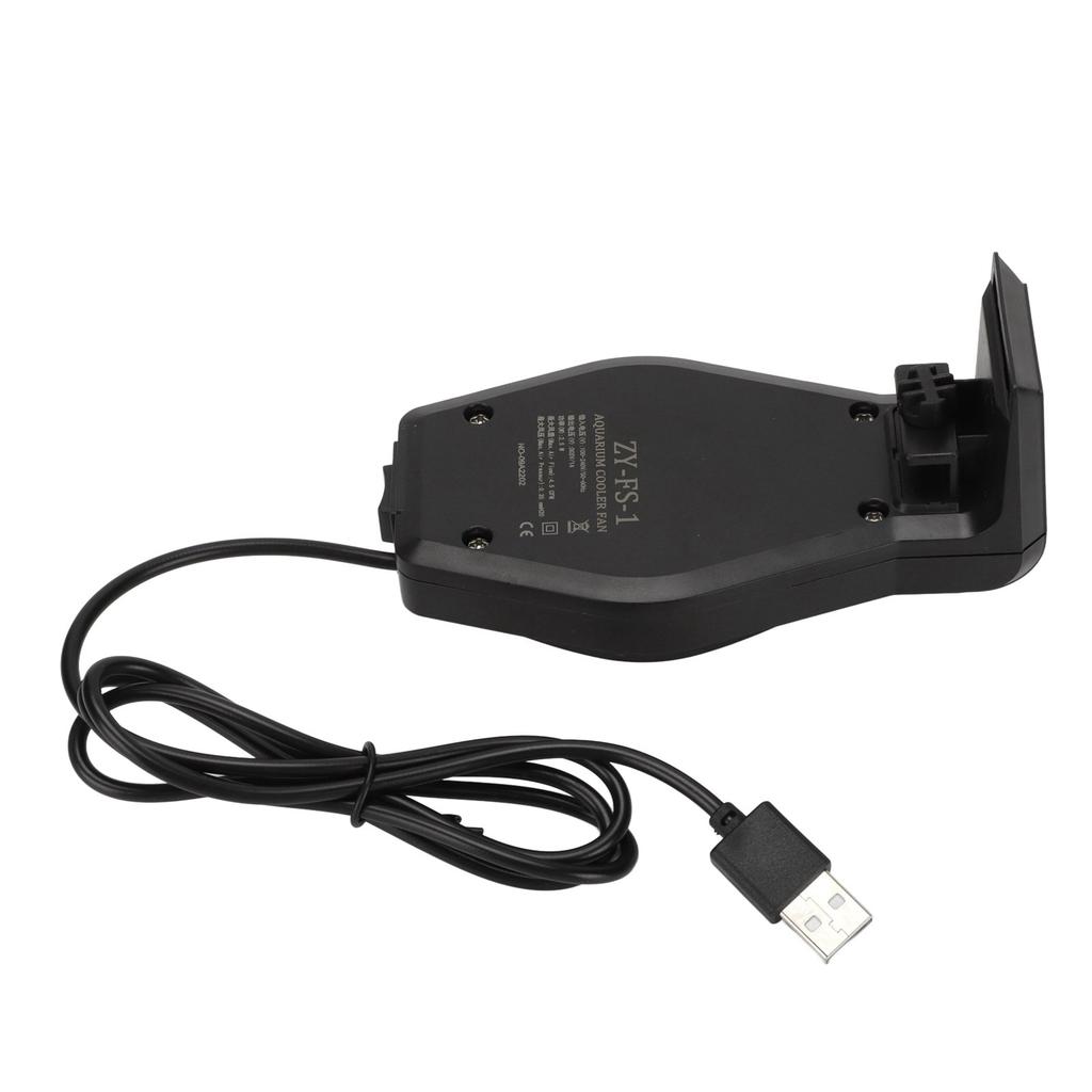 Aquarium Cooling Fan Wall Mounted Fast Heat Dissipation USB Connector Fish Fan with Timer
