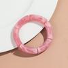 Retro Acrylic Chunky Bamboo Curved Tube Bracelets for Women Boho Mixed Color Resin Stretchy Stack Bangles Trendy Jewelry Gifts