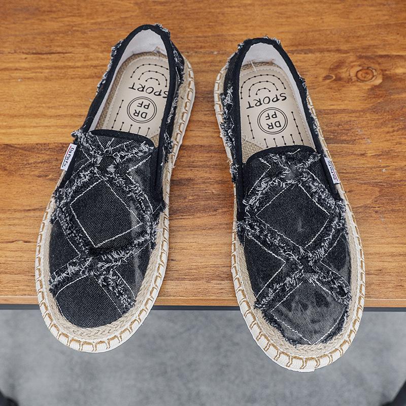 

Old Beijing cloth shoes men s summer breathability 2025 new sports and leisure one-pedal fisherman s canvas trendy shoes men 44