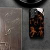 Brown dark textured tempered glass phone case suitable for Samsung Galaxy S26 S25 S24 S22 S21 S20 FE/Ultra/Plus anti drop