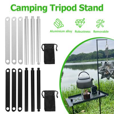 Aluminum Alloy Outdoor Stove Rack Portable Triangle Pot Holder Portable Camping Tripod Stand for Outdoor Camping Hiking Picnic