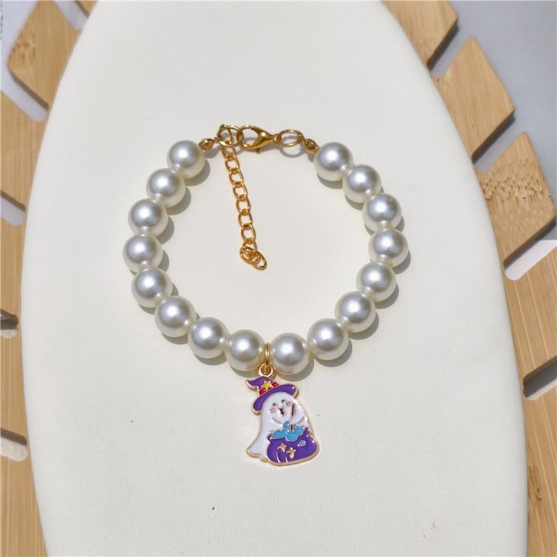 

New Pet Necklace Halloween Pumpkin Skull Ghost Festival Dog Necklace, Pet Accessories, Cat Accessories XS 15-20CM