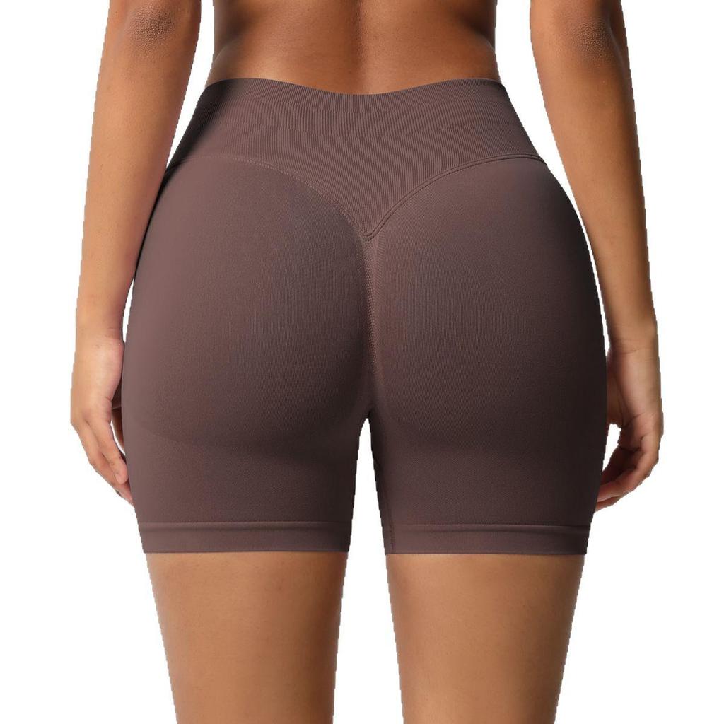 Seamless High-Waisted Butt-Lifting Fitness Shorts for Women - Quick-Drying Yoga and Sports Wear