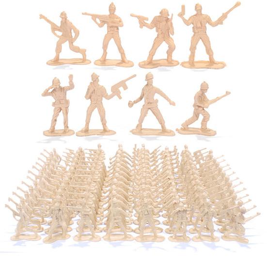 100 Stück Soldatenmodell Armee Männer Spielzeugsoldaten Spielset für fantasievolles Spielen Bildungsprojekte für Kinder