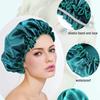 Single-layer Elastic Satin Hair Care Nightcap, Home Cleaning Protective Shower Cap