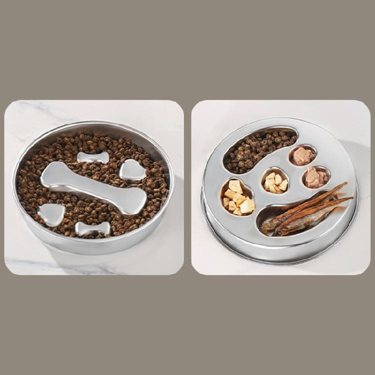 Slow Feeder Dog Bowl Fun Bloat Stop Pet Bowl for Fast Eater,Slows Down Pet Eating Stainless Steels Dog Food Bowls