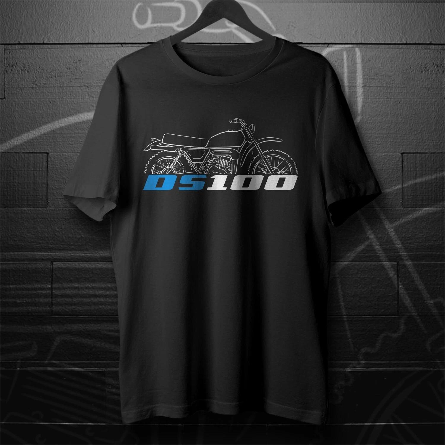 Black men s and women s T-shirt Suzuki DS100 1978-1981 - Motorcycle XS