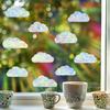 Laser Colorful Cloud Balcony Home Beautification and Decoration Glass Door and Window Stickers