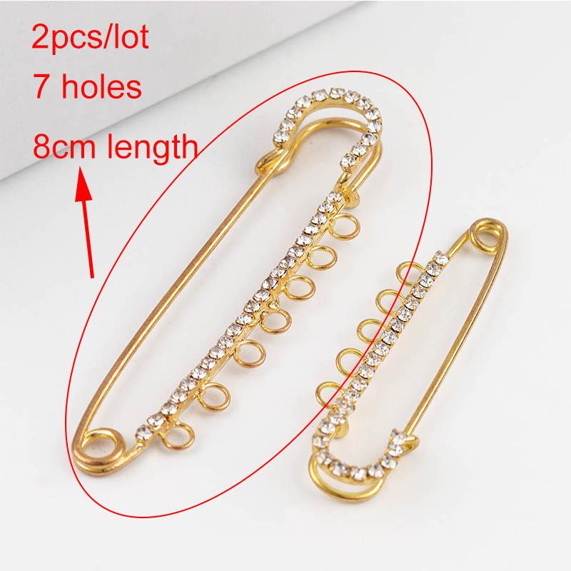 Louleur High Quality Big Large Long Wedding Brooch Safety Pins Needles for Women DIY Brooch Pins Jewelry Making Findings