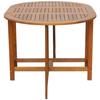 VidaXL Table de jardin 130x90x72 cm Bois d'acacia massif