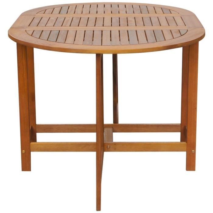 VidaXL Table de jardin 130x90x72 cm Bois d'acacia massif
