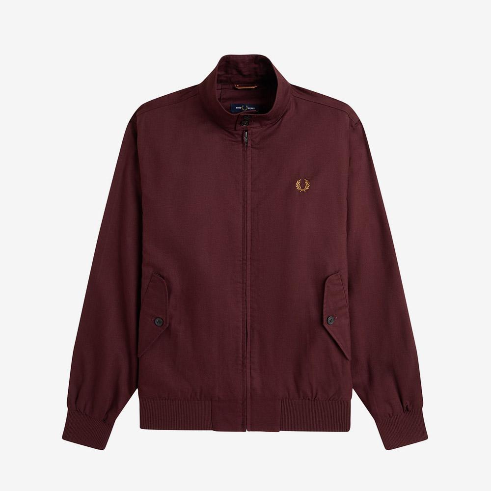 Fred Perry [Sharp] Classic Harrington Jacket - Oxblood Afpm2538568-597