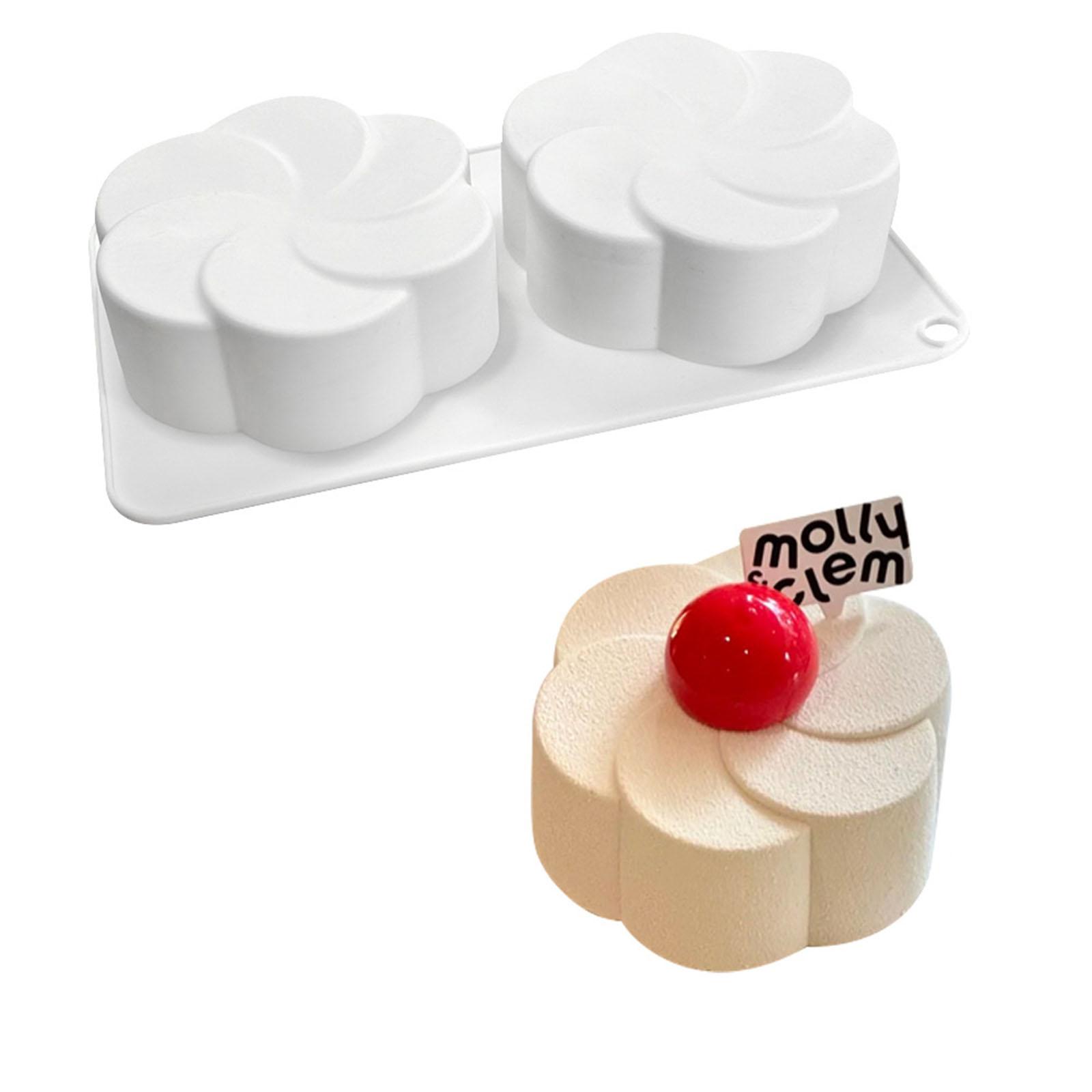 

Silicone Flower Cookies Molds Stylish Flower Silicone Mousse Cake Molds For Easy Demolding And Reusable Use